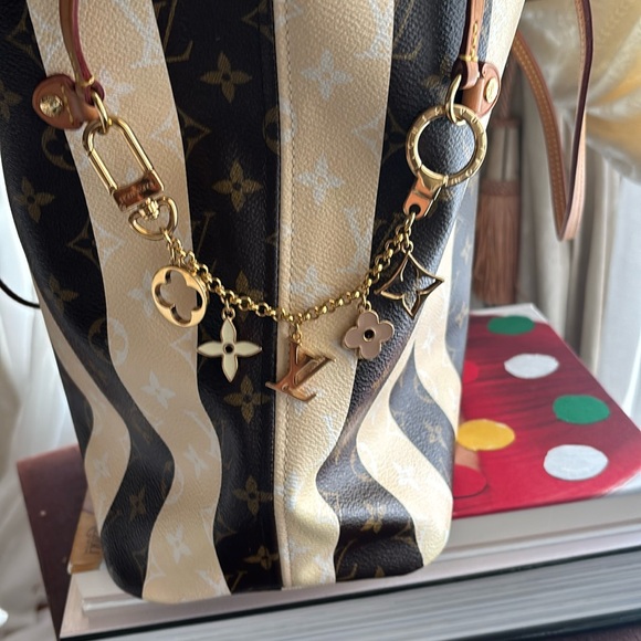 Like NEW LOUIS VUITTON Limited Edition  Monogram Rayures Neverfull MM $5000 - Picture 11 of 11